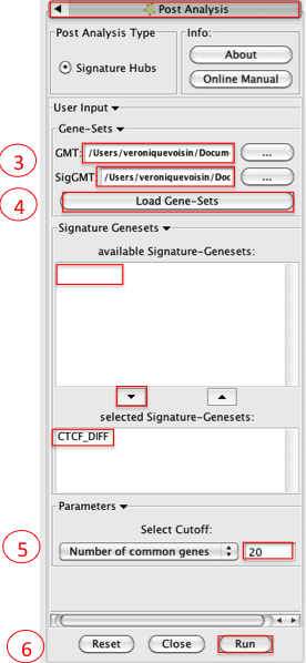 Screenshot PostAnalysis EM Panel